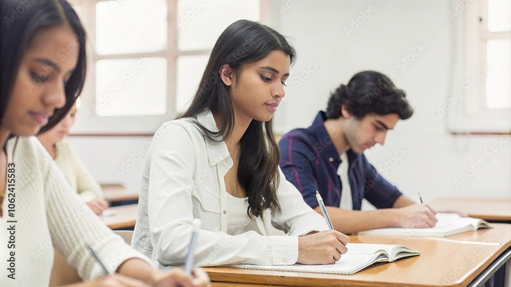 Students Engaged in Classroom Learning with Notebooks Students Engaged in Classroom Learning with Notebooks