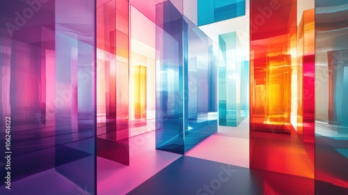 Colorful Glass Panels