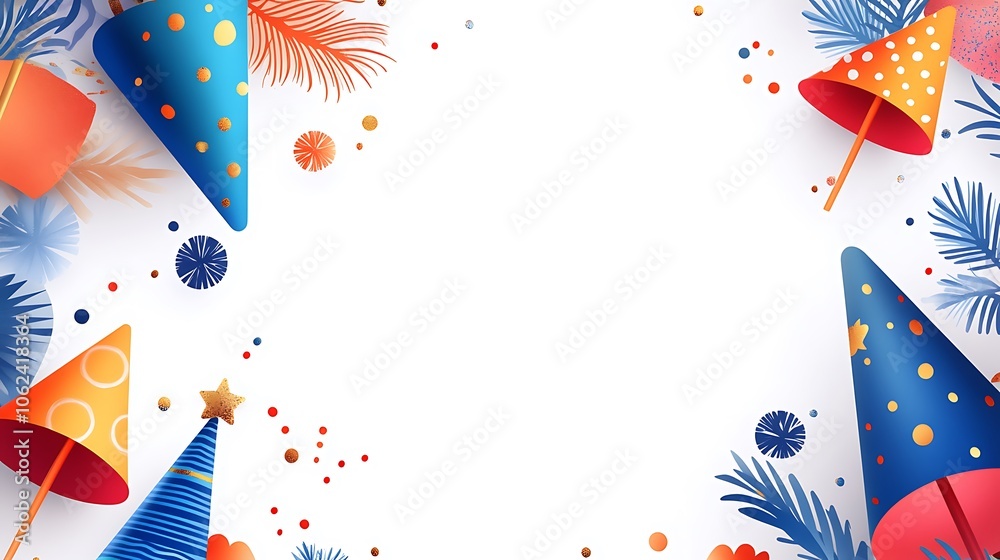 Obraz premium New Year vibrant abstract swirls and curves for backgrounds