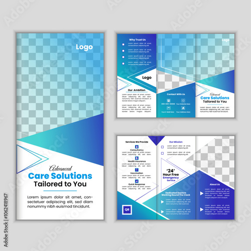 Creative And Exclusive Tri-Fold Medical Brochure Design Template
