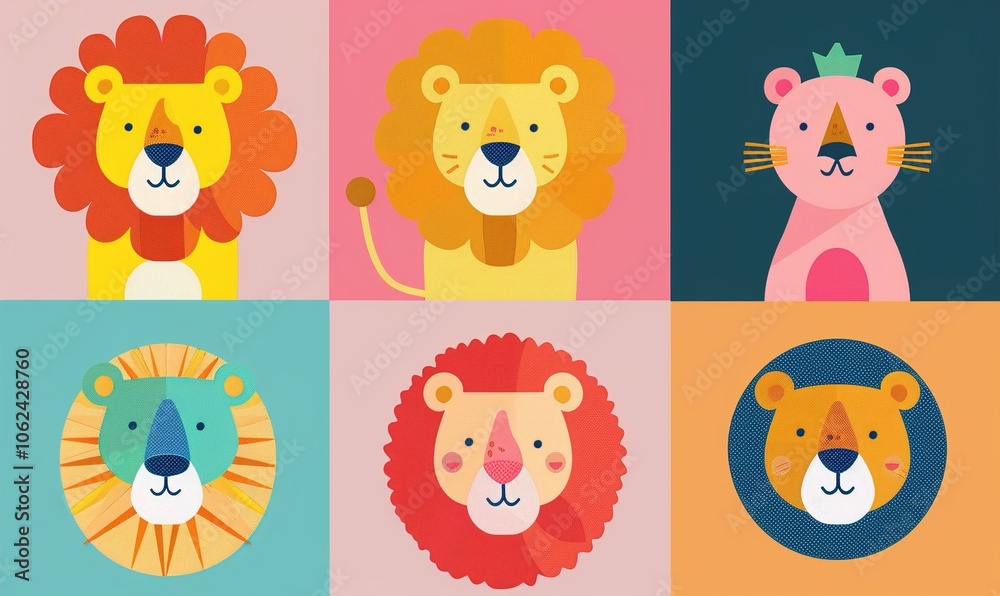 cute cartoon lion avatar with a cartoon concept that looks beautiful and lovely ai generated cute cartoon lion avatar with a cartoon concept that looks beautiful and lovely ai generated