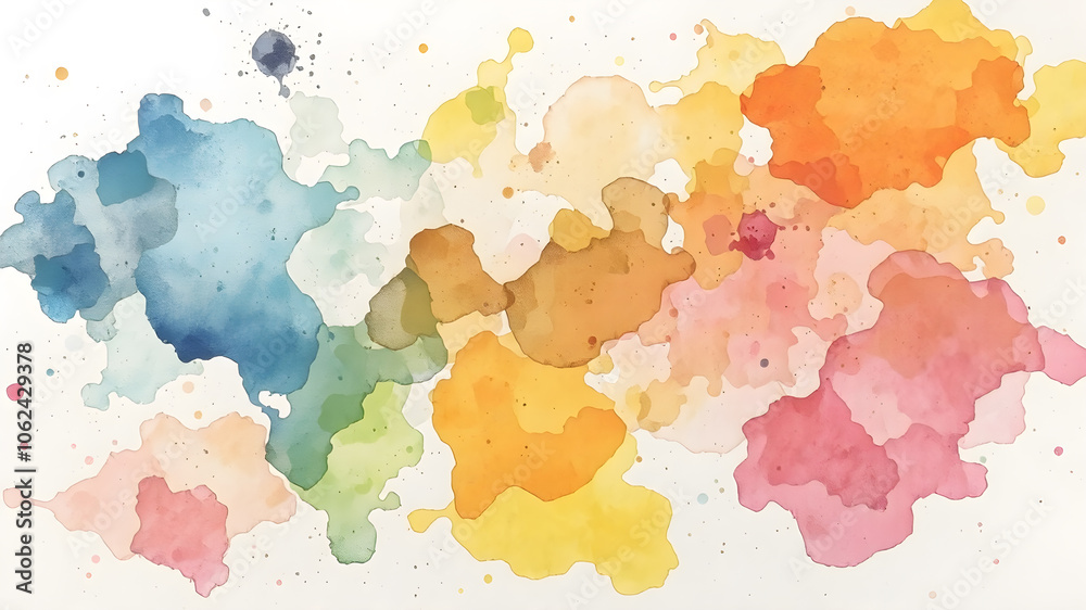 Fototapeta premium Colorful watercolor background. Abstract watercolor background template . Abstract Modern Backgrounds. Abstract