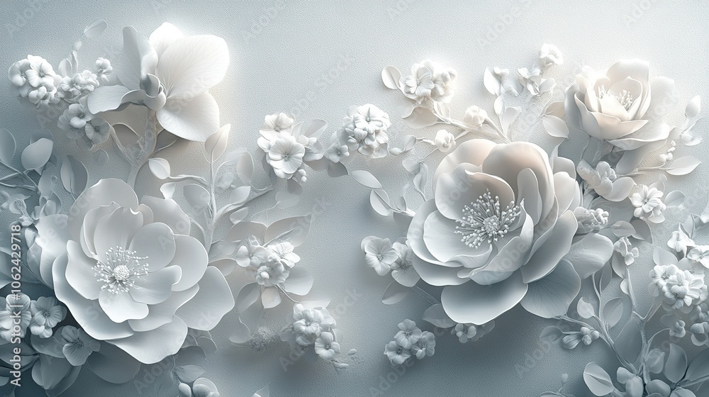 Exquisite floral wall art enhances interior spaces with timeless elegance Exquisite floral wall art enhances interior spaces with timeless elegance