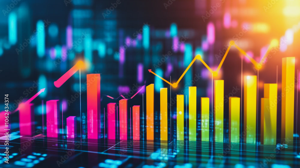 charts and graphs with statistics to innovative analyze business potential and forecast future development of companies growth. charts and graphs with statistics to innovative analyze business potential and forecast future development of companies growth.