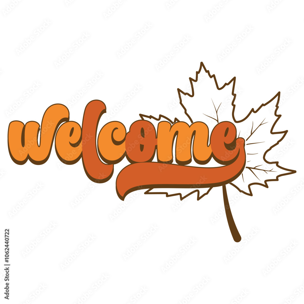 Welcome typography design on plain white transparent isolated background for sign, card, shirt, hoodie, sweatshirt, apparel, tag, mug, icon, poster or badge Welcome typography design on plain white transparent isolated background for sign, card, shirt, hoodie, sweatshirt, apparel, tag, mug, icon, poster or badge