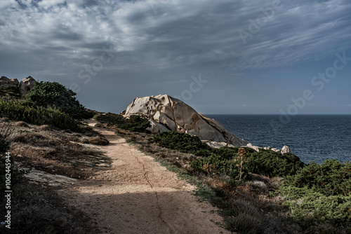 Fototapeta Naklejka Na Ścianę i Meble -  Mediterranean seascape of Gallura coast in northern Sardinia island, Italy