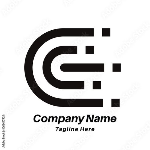 C letter logo design icon