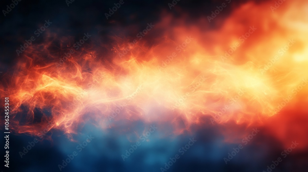 Abstract background with fire and smoke, creating a dramatic and energetic atmosphere. Abstract background with fire and smoke, creating a dramatic and energetic atmosphere.