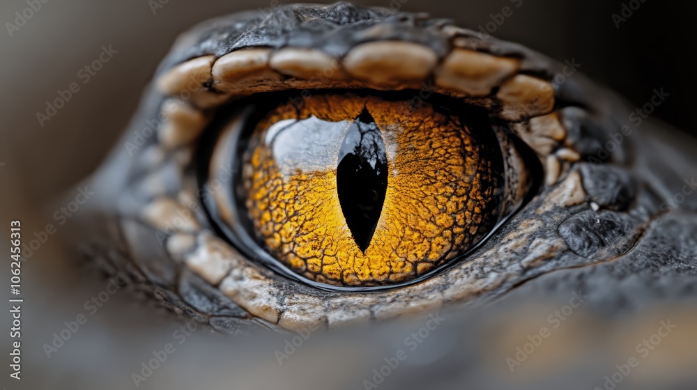 A close up of a crocodile's eye A close up of a crocodile's eye