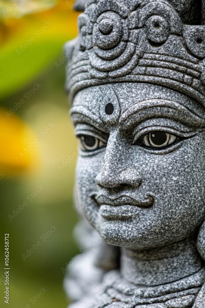 A close up of a stone statue of a woman's face A close up of a stone statue of a woman's face