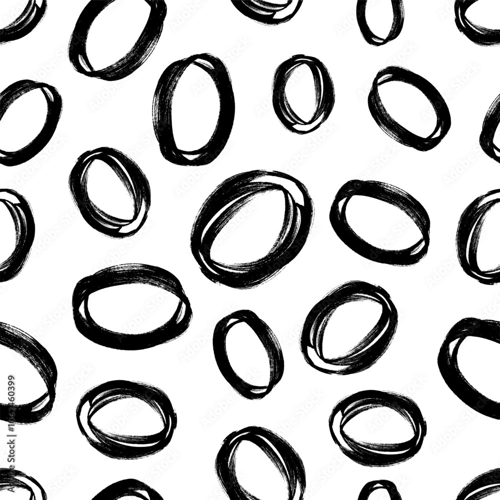 Seamless pattern with sketch circles shape Seamless pattern with sketch circles shape