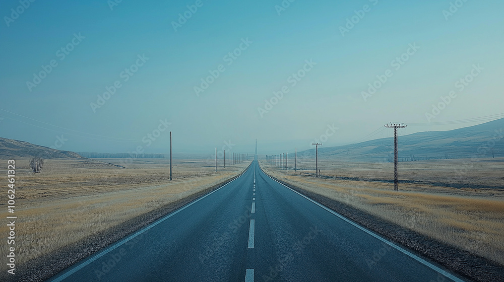 Fototapeta premium road, highway, sky