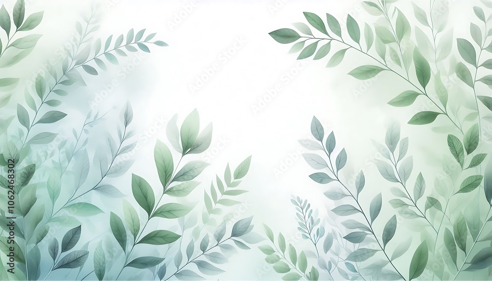 Grass with Flowers,Leafy Harmony Watercolor Touch,generative ai Grass with Flowers,Leafy Harmony Watercolor Touch,generative ai