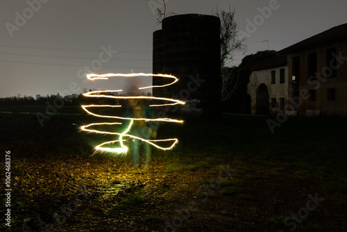 Scie di luce photo