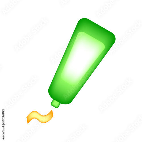 Cream tube icon on white background. Vector illustration.