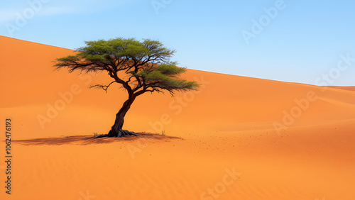 One tree in the desert