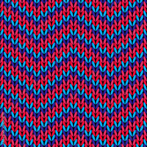 Knitted background pattern wallpaper knitting decorative print handmade textile knitting handiwork