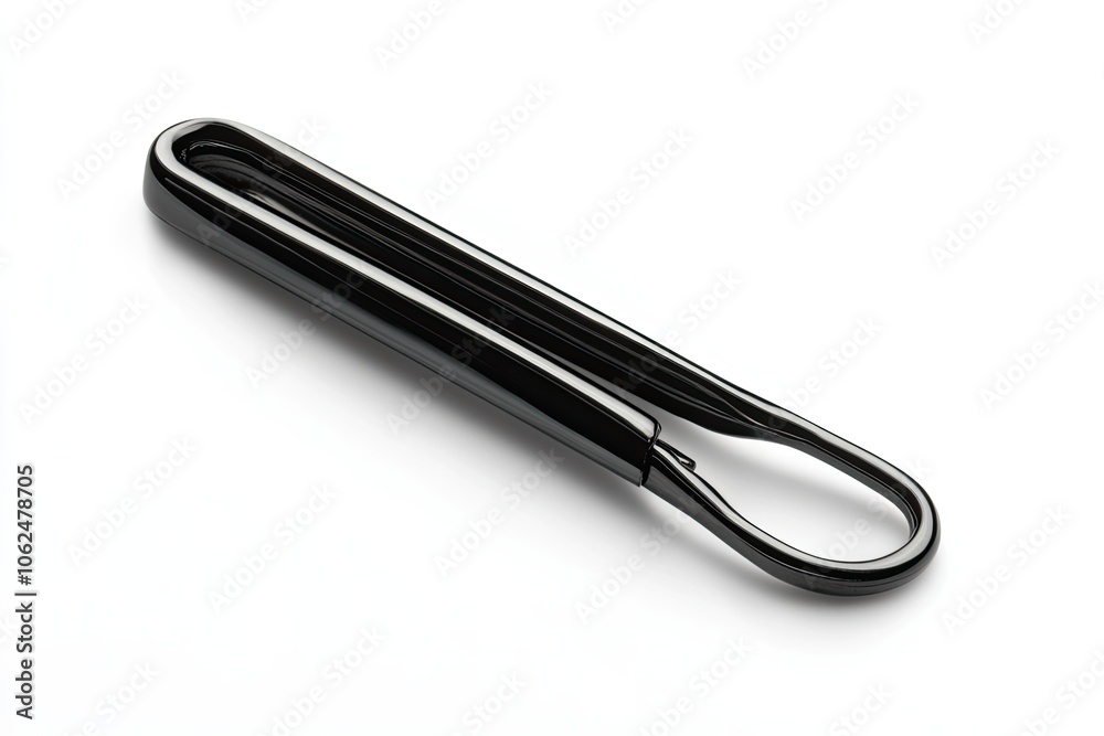 Black Paper clip isolated on white background Black Paper clip isolated on white background