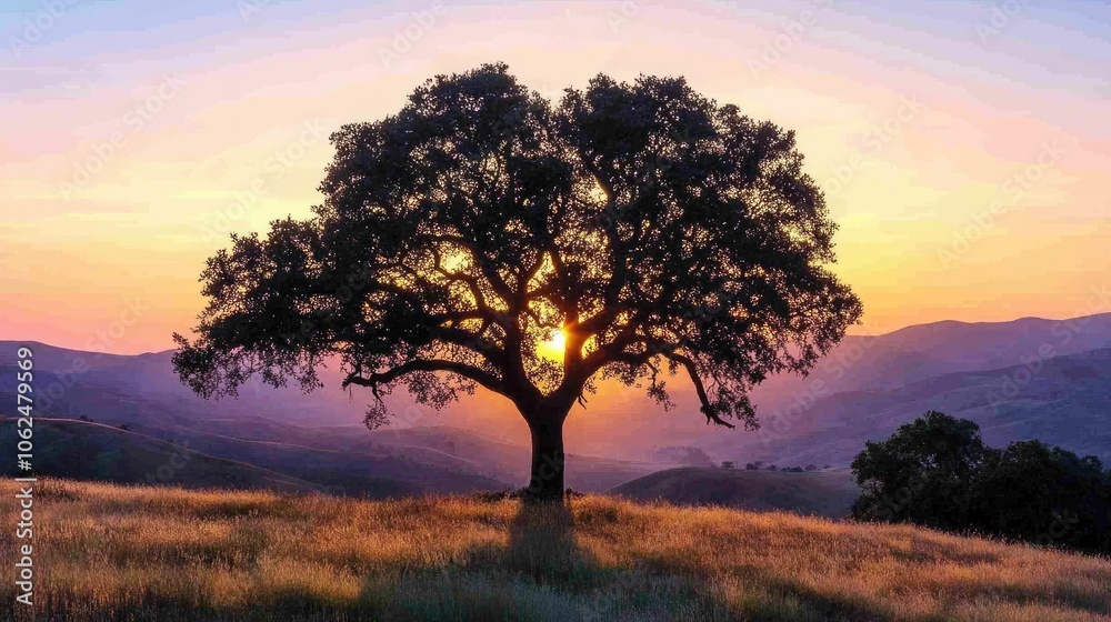 Photo of a lone tree amidst the colors of the sunset. The shadow of the tree looks peaceful. Photo of a lone tree amidst the colors of the sunset. The shadow of the tree looks peaceful.
