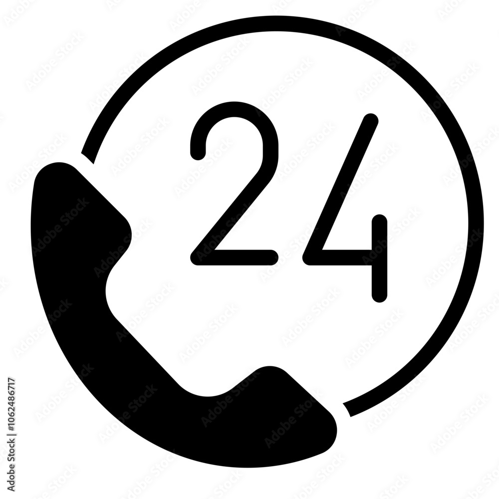 Emergency call icon vector from hospital Emergency call icon vector from hospital