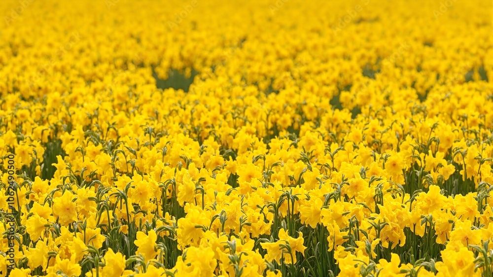 Obraz premium Vibrant golden daffodils bloom evoking springs renewal and optimism