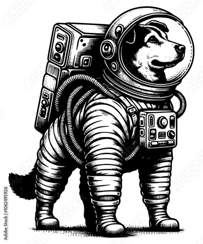 Space Dog Astronaut