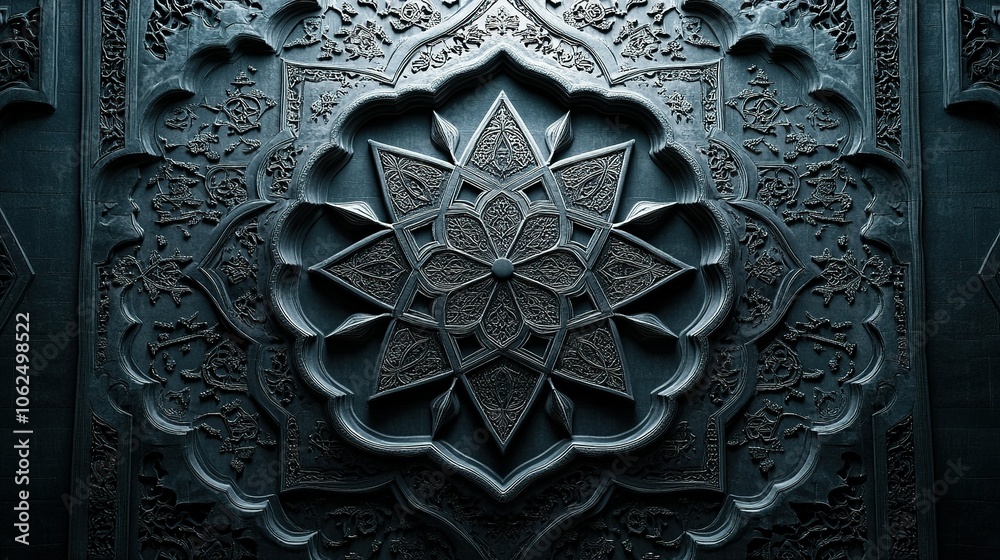 A seamless Islamic geometric pattern A seamless Islamic geometric pattern