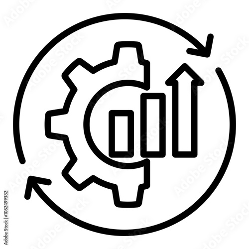 Process Optimization Outline Icon