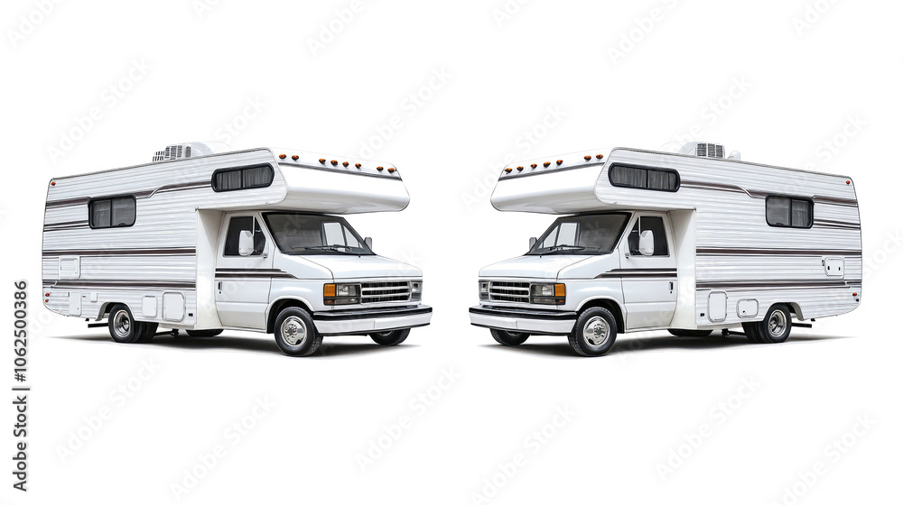 White Motorhomes on Transparent Background for Easy Viewing Generative AI White Motorhomes on Transparent Background for Easy Viewing Generative AI