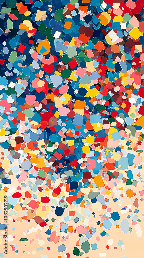 Joyful Confetti Shower Festive Confetti Rain Joyful Confetti Shower Festive Confetti Rain