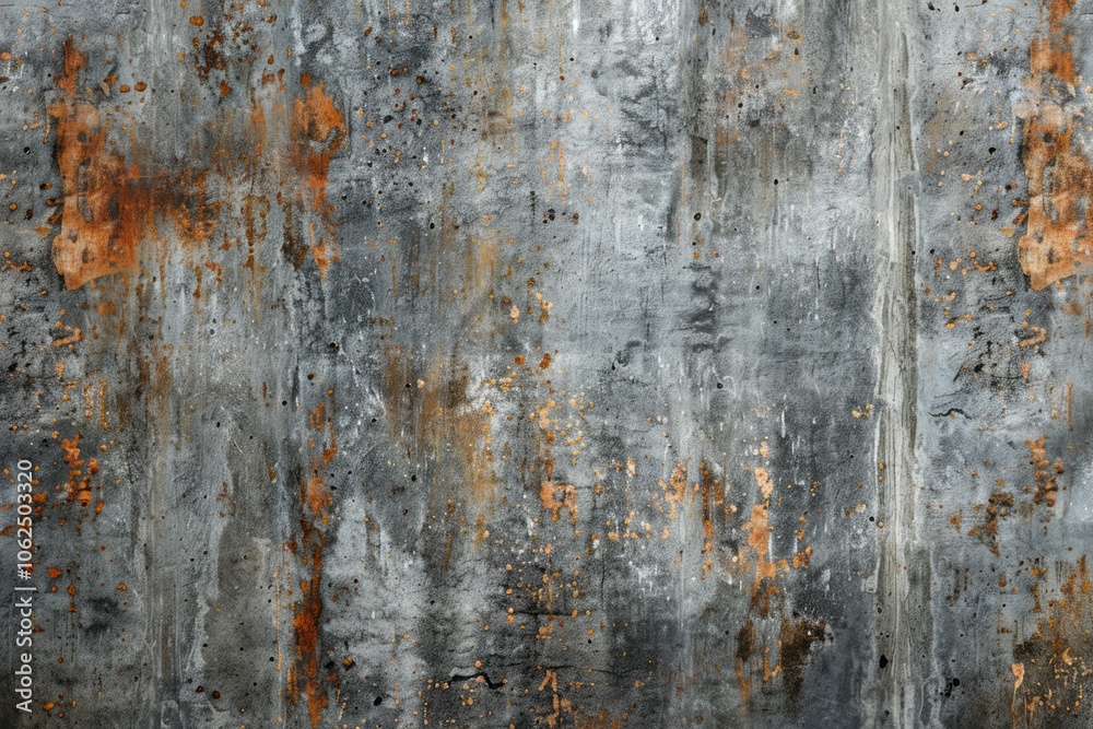 Fototapeta premium Photo of Old and rust grey and orange metal sheet. Background texture for backdrops or mapping