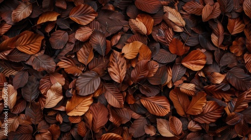 Autumn brown foliage