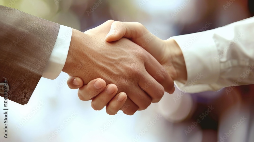 Close-up of a handshake between business partners, highlighting trust and cooperation Close-up of a handshake between business partners, highlighting trust and cooperation