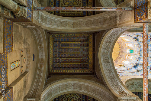 The Al Rifai Mosque in Cairo, Egypt, known for its grand Islamic architecture and historical significance.