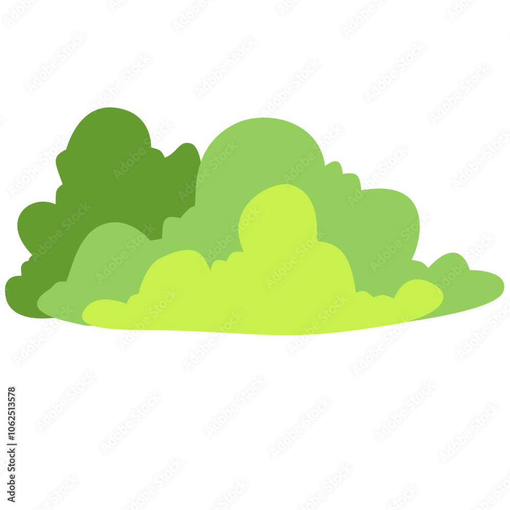 Obraz premium Bush green illsutration