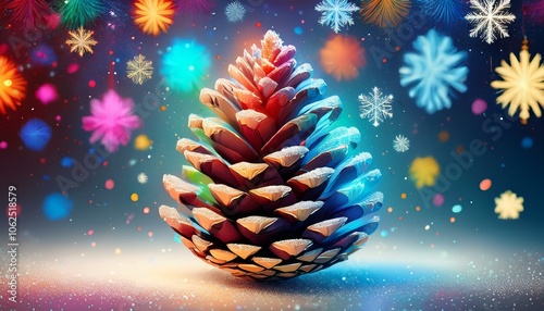 The pine cone at Christmas V2