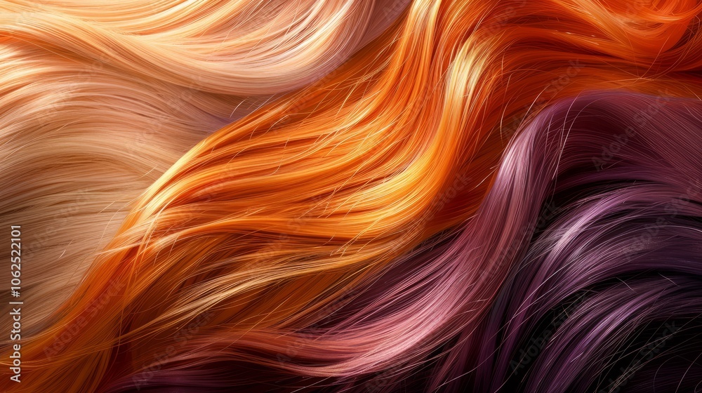 Vibrant Multicolored Hair Strands Showcasing a Stunning Spectrum of Colors Vibrant Multicolored Hair Strands Showcasing a Stunning Spectrum of Colors