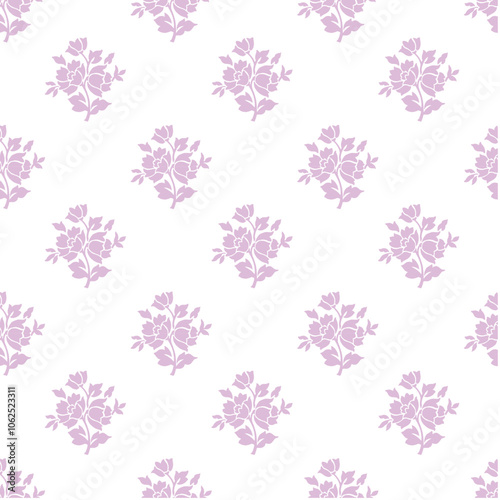 Boho Floral pattern Flower Block print Floral damask Ditsy floral Small flower repeat vector file