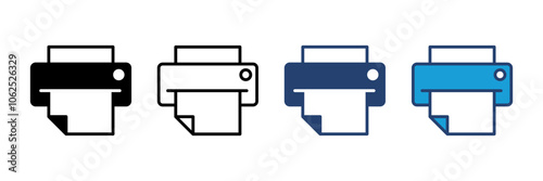 Print icon vector. printer icon vector.
