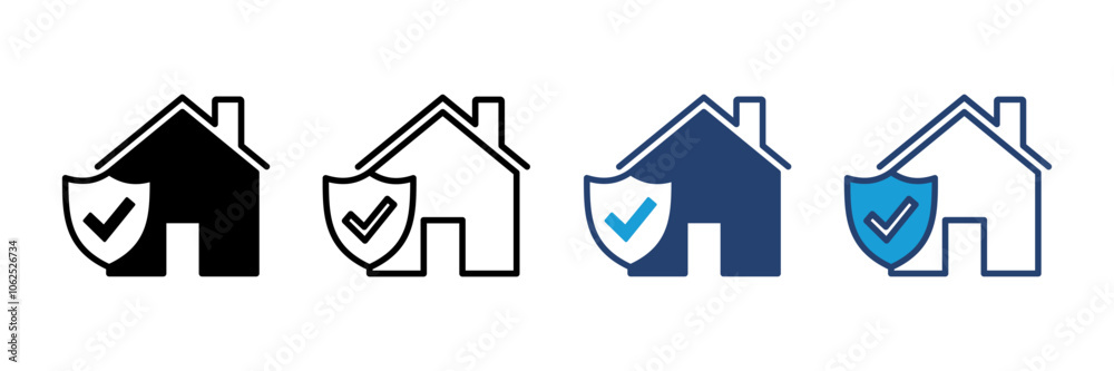 house insurance icon vector. house protection icon. house insurance icon vector. house protection icon.