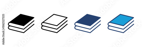 Book icon vector. open book icon vector. ebook icon