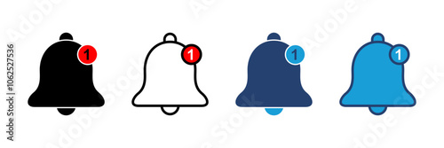 Bell Icon vector. Notification icon for your web site design