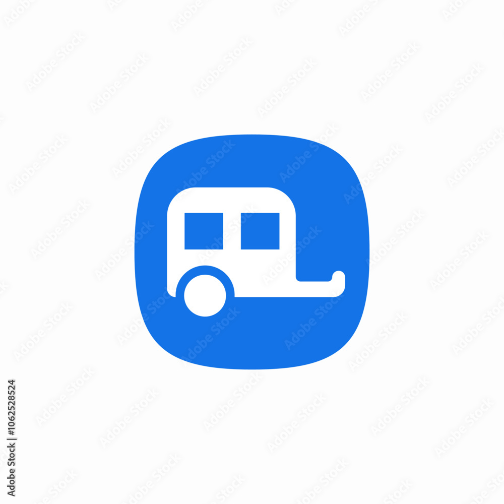 caravan truck icon sign vector caravan truck icon sign vector