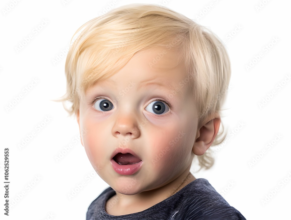 Adorable little boy with wide eyes and open mouth showing a surprised expression. Cute child in awe, perfect for depicting amazement, shock, and innocent curiosity in childhood moments. Adorable little boy with wide eyes and open mouth showing a surprised expression. Cute child in awe, perfect for depicting amazement, shock, and innocent curiosity in childhood moments.