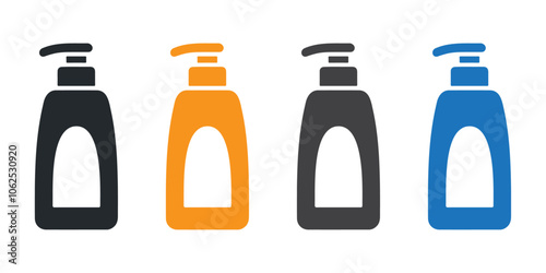 Liquid moisturizer shampoo vector icon design