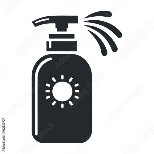 Liquid moisturizer shampoo vector icon design