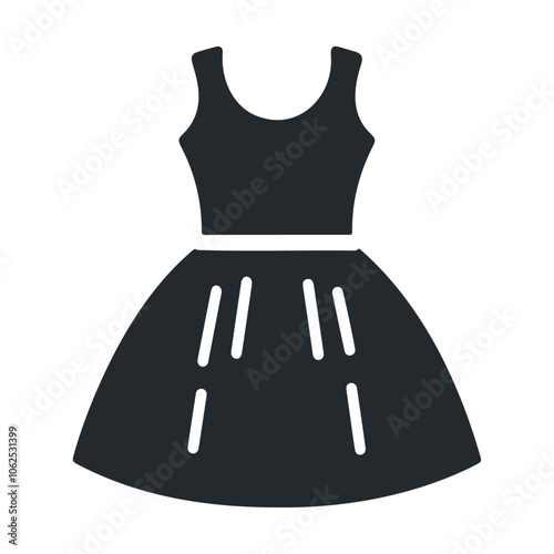 girl drawing frock vector icon design isolated on a white background