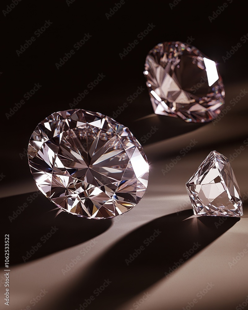 Three Diamonds with Soft Shadows	