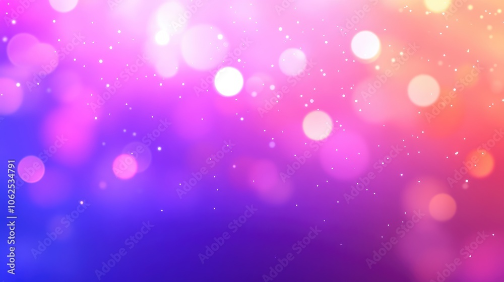 Abstract Blurred Background with Pink, Purple, and White Bokeh Lights Abstract Blurred Background with Pink, Purple, and White Bokeh Lights