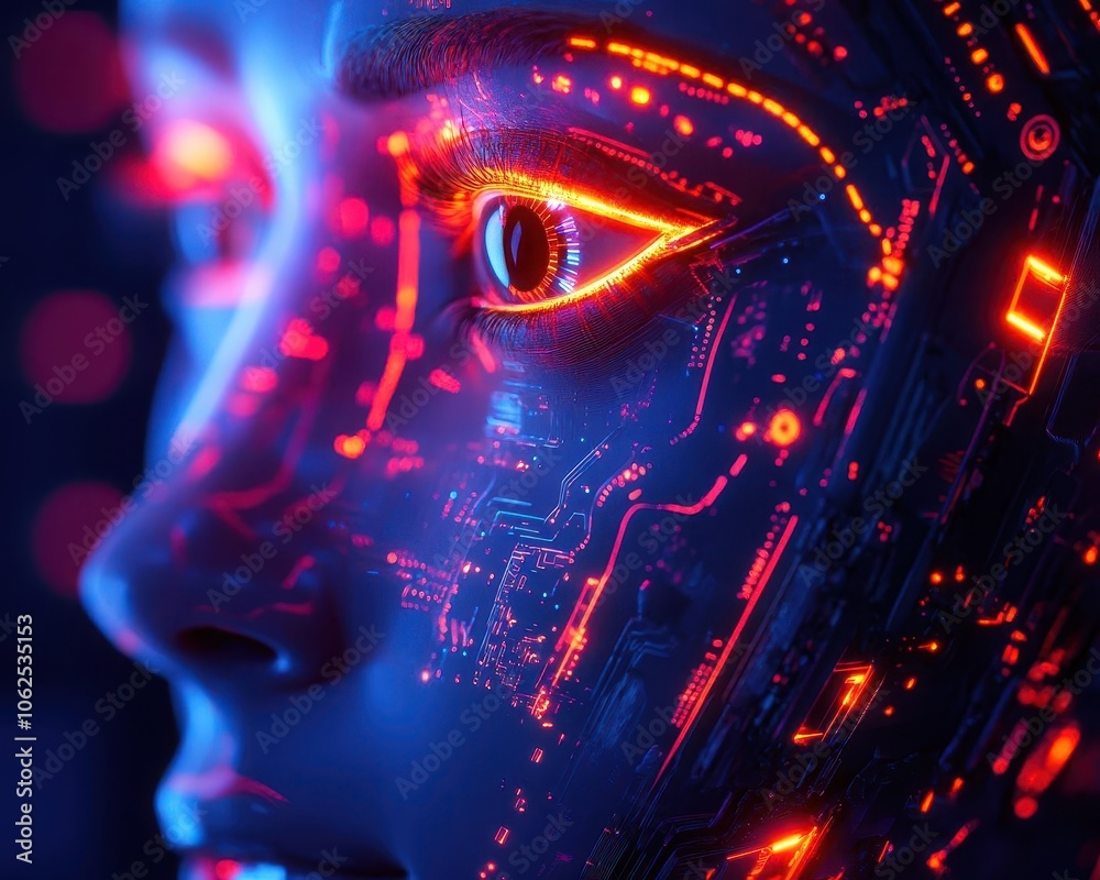 Artificial intelligence development with vibrant lighting, sleek modern setup, dynamic energy, futuristic atmosphere Artificial intelligence development with vibrant lighting, sleek modern setup, dynamic energy, futuristic atmosphere